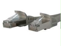 7 Ft Gray Shielded Cat6A Patch Cable