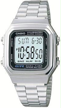 Picture of Casio A178WA-1A Men&apos;s Illuminator Bracelet Digital Watch