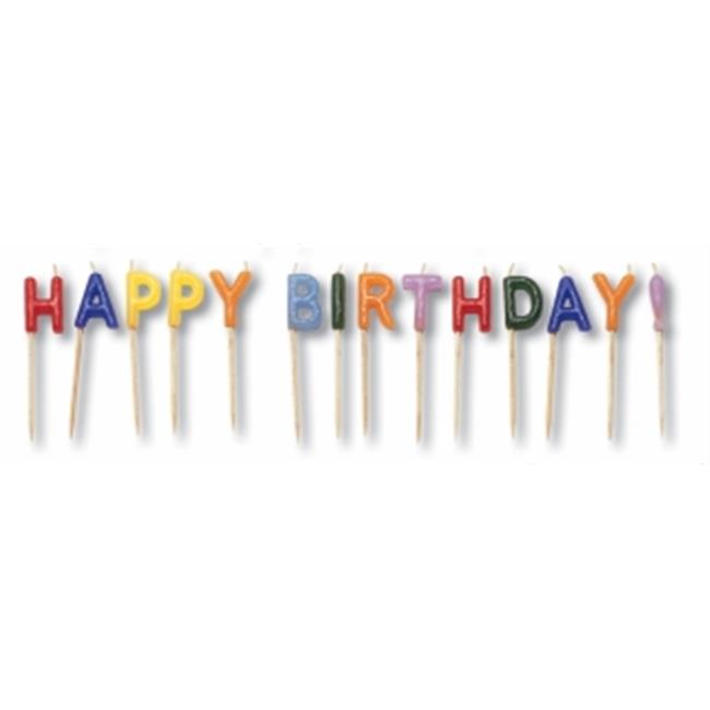 Creative Converting Happy Birthday Pick Candles - 12 Count
