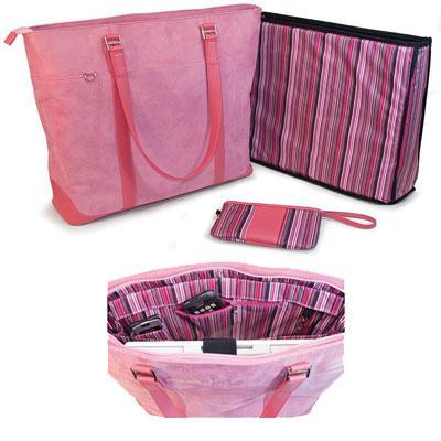 Picture of Mobile Edge METXK4 Komen Tote Pink Faux - Suede