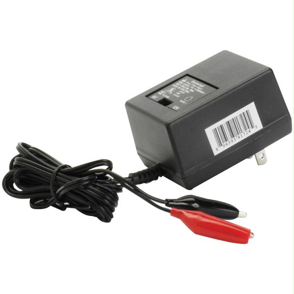 Picture of Upgi D1724 Sealed Lead Acid Battery Charger - 6V/12V Switchable Single - Stage With Alligator Clips