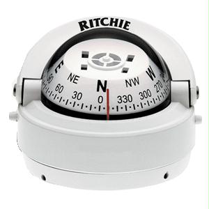 Picture of Ritchie S - 53W Explorer Surface Mount Compass - White - S-53W