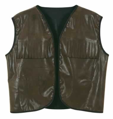 Picture of Beistle - 60260 - Faux Brown Leather Cowboy Vest with Fringe - Pack of 4