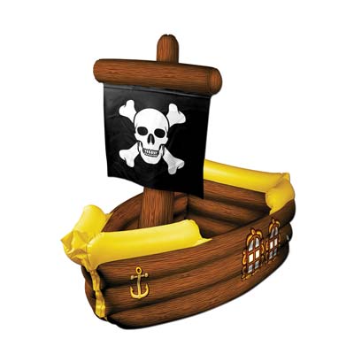 Picture of Beistle - 50989 - Inflatable Pirate Ship Cooler