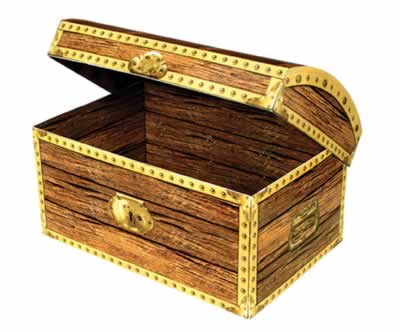 Picture of Beistle - 50354 - Treasure Chest Box- Pack of 12