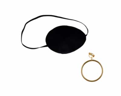 Picture of Beistle 60749 - Pirate Eye Patch With Plastic Gold Earring- Pack of 12