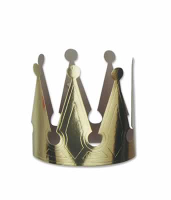 Gold Foil Kings Crown - Pack of 72