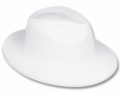 White Velour Fedora - Pack of 24