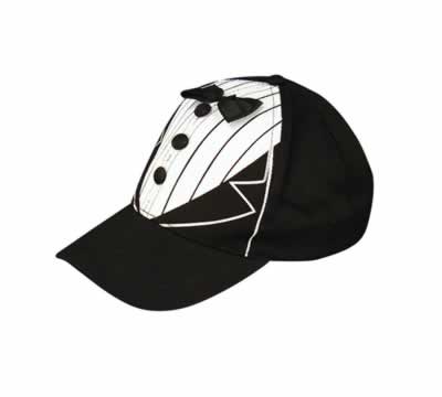 Black Tux Cap - Pack of 12 - Adjustable fit