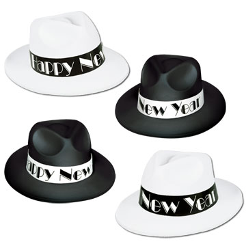 Beistle 88649-25 - Chicago Swing Fedoras - Pack of 25