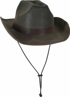 Picture of Beistle - 60744 - Faux Brown Leather Western Hat - Pack of 6