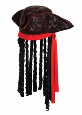 Beistle 60213 - Caribbean Pirate Hat - Pack of 6
