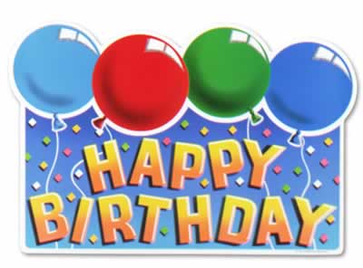 Picture of Beistle - 55280 - Glittered Happy Birthday Sign- Pack of 12