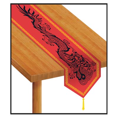 Picture of Beistle - 50952 - Printed Asian Table Runner- Pack of 12