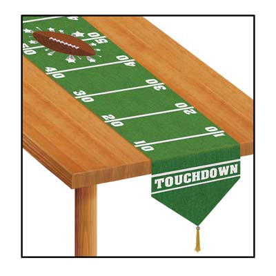 Picture of Beistle - 50957 - Printed Game Day Football Table Runner- Pack of 12
