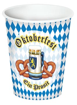 Picture of Beistle - 58207 - Oktoberfest Beverage Cups- Pack of 12