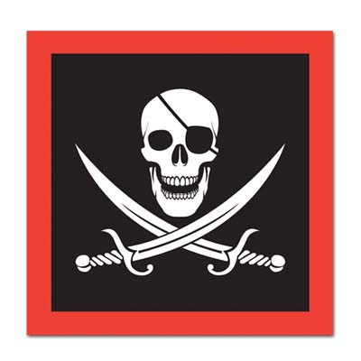 Picture of Beistle - 58104 - Pirate Luncheon Napkins- Pack of 12