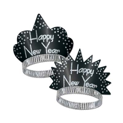 Picture of Beistle - 88562-50 - Sparkling Silver Tiaras - Pack of 50