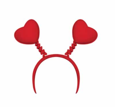 Picture of Beistle - 70765-R - Soft-Touch Heart Boppers- Pack of 12