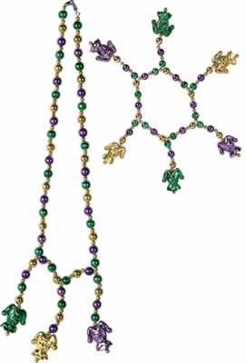 Picture of Beistle - 50457 - Mardi Gras Beads Choker-Bracelet Set- Pack of 12