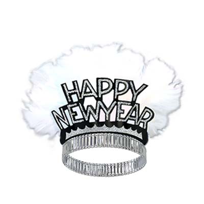Picture of DDI 572031 Hny Bird of Paradise Tiara - Black & Silver Case of 50
