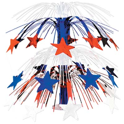 Picture of Beistle - 50553-RWB - Star Cascade Centerpiece - Pack of 6