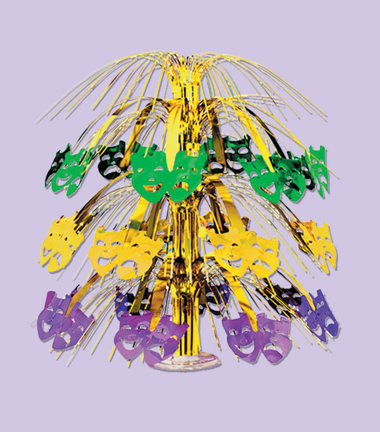 Picture of Beistle - 50555 - Mardi Gras Cascade Centerpiece - Pack of 6