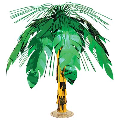 Picture of Beistle - 50556 - Palm Tree Cascade Centerpiece - Pack of 6