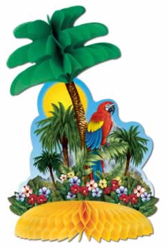 Picture of Beistle - 55594 - Tropical Island Centerpiece- Pack of 12