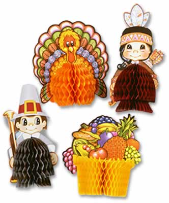 Picture of Beistle - 99711 - Thanksgiving Playmates- Pack of 12