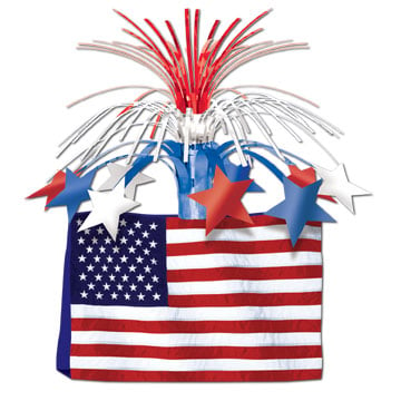Picture of Beistle 50051 - American Flag Centerpiece- Pack of 12