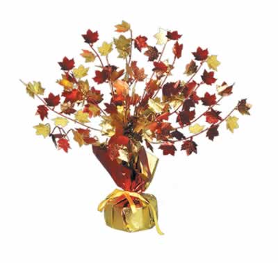 Picture of Beistle - 90805 - Fall Leaves Gleam N Burst Centerpiece- Pack of 12