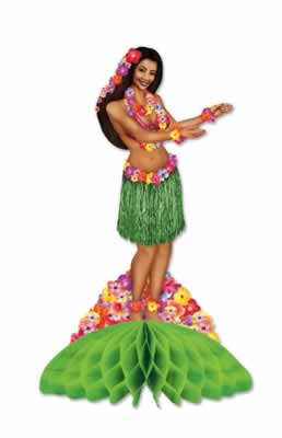 Picture of Beistle - 55583 - Hula Centerpiece- Pack of 12