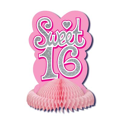 Picture of Beistle - 55586 - Sweet 16 Centerpiece- Pack of 12