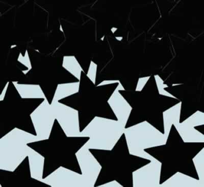 Picture of Beistle - 50621-BK - Fanci-Fetti Stars- Pack of 12