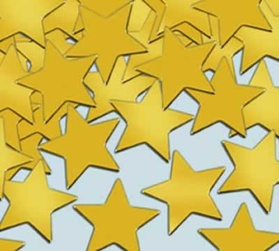 Picture of Beistle - 50621-GD - Fanci-Fetti Stars- Pack of 12