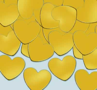 Picture of Beistle - 50622-GD - Fanci-Fetti Hearts- Pack of 12