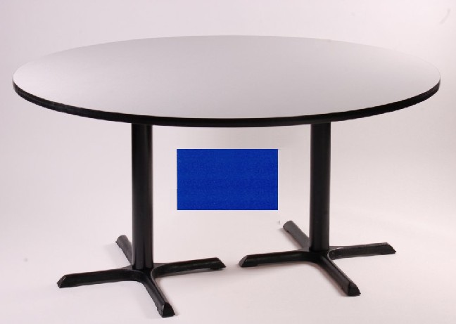 Correll BCT60R-37-09-09 60 Round Dining Height Table - Laminate, Blue