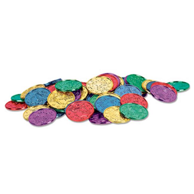 Beistle - 50856-ASST - Plastic Coins- Pack of 12