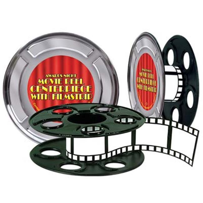 Beistle 50091 - Movie Reel With Filmstrip Centerpiece- Pack of 12