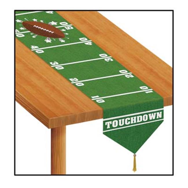 Beistle - 50957 - Printed Game Day Football Table Runner- Pack of 12