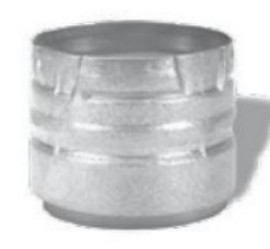 M & G Duravent 3PVP-X4ADB Pelletvent Pro Appliance Adaptor/increaser  Connects 4 Inch  Pipe To 3 Inch  Appliance Take Off  Black