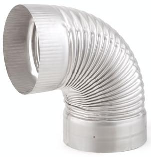 Selkirk Corporation 4514 5 Inch  Heat-fab 90 Degree Non-adj Elbow  304-alloy -  Integra Miltex, 21555