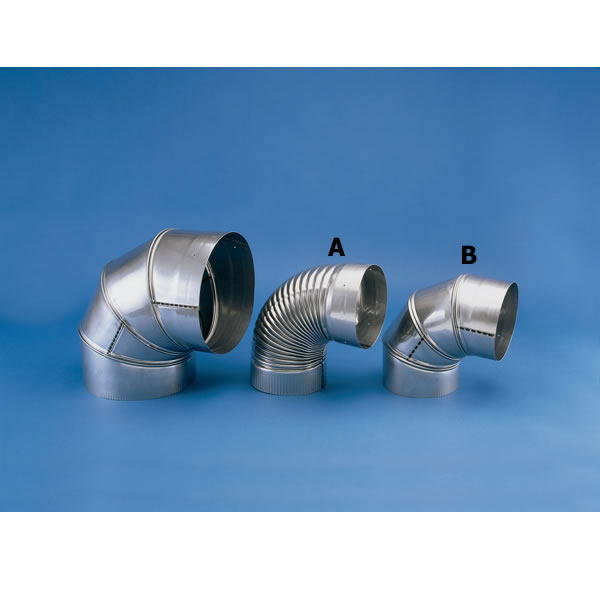 Selkirk Corporation 4609 6 Inch  Heat-fab 15 Degree Corrugated  Non-adjustable Elbow  304-alloy -  Integra Miltex, 21640