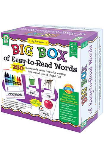 Picture of Carson Dellosa KE-840011 Big Box Of Easy To Read Words Game Age 5 plus Special Education