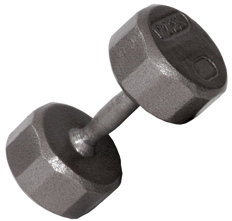 Troy Barbell SD-005V VTX PRO 12-Sided Gray Dumbbell - 5 Pounds