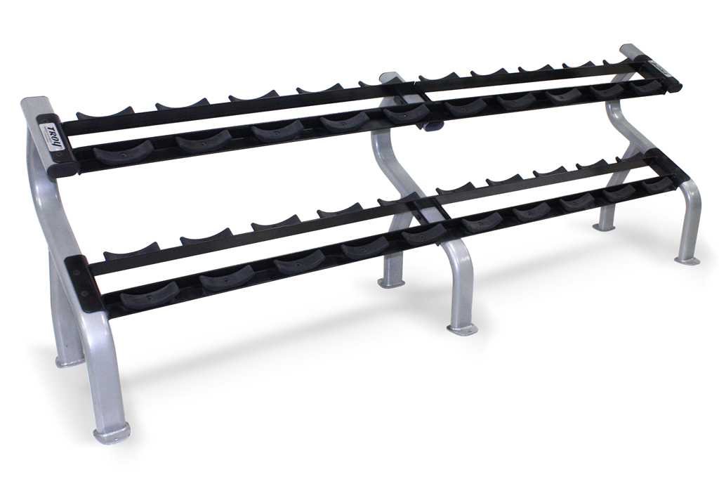 2-Tier Dumbbell Rack With Saddles