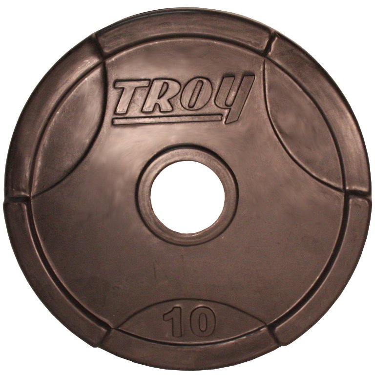Troy Barbell GO-010R Rubber Encased Olympic Grip InterLocking Plate - 10 Pounds