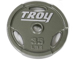 Troy Barbell GO-035 Inter-locking Olympic Grip Plate - 35 Pounds