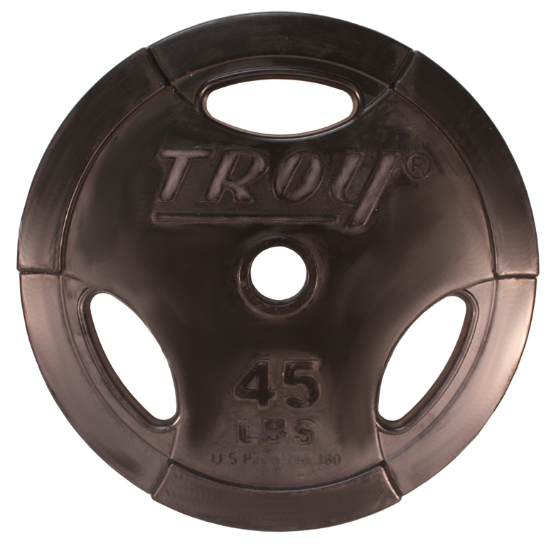 Troy Barbell GO-045R Rubber Encased Olympic Grip InterLocking Plate - 45 Pounds